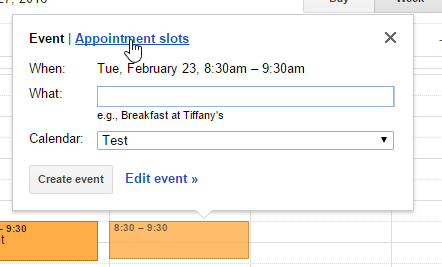 google calendar appointment slots with google hangouts